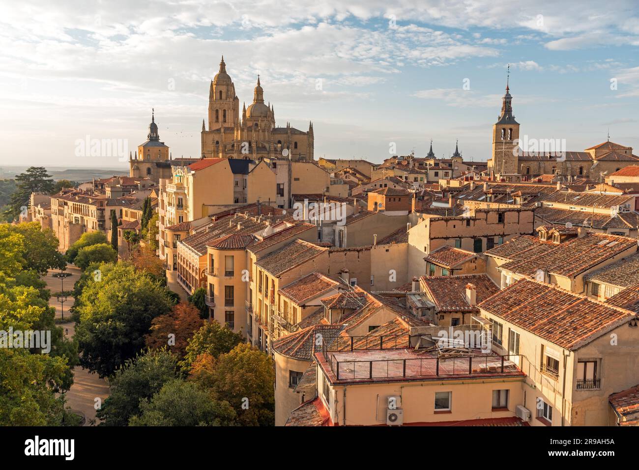 Vue sur la vieille ville de Ségovie en Espagne Banque D'Images