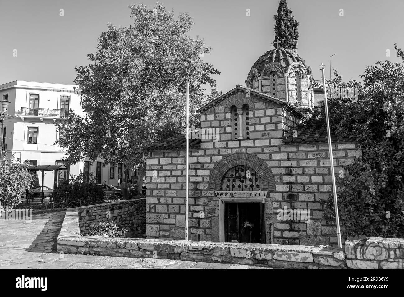 Athènes, Grèce - 25 Nov 2021: L'église Sainte des Anges incorporels à Theseion est une église byzance à Athènes, datant du 11th siècle. Banque D'Images