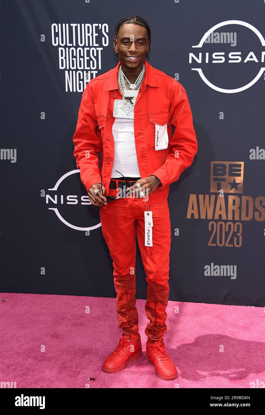 Los Angeles, États-Unis. 25th juin 2023. Soulja Boy arrive aux BET Awards 2023 qui se tiennent au Microsoft Theatre L.A. Vivez sur 25 juin 2023 à Los Angeles, Californie. © Lisa OConnor/AFF-USA.com crédit: AFF/Alamy Live News Banque D'Images