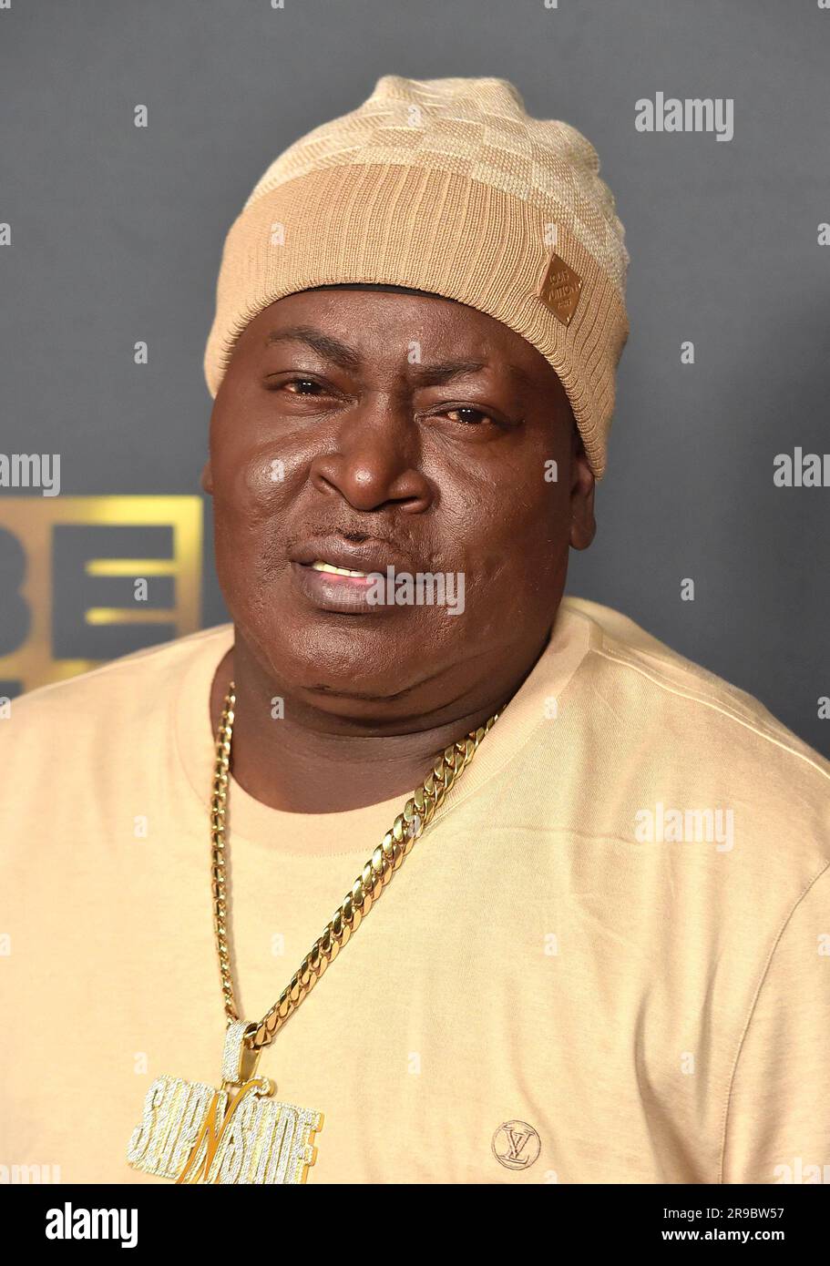 Trick Daddy poses in the press room at the BET Awards on Sunday, June
