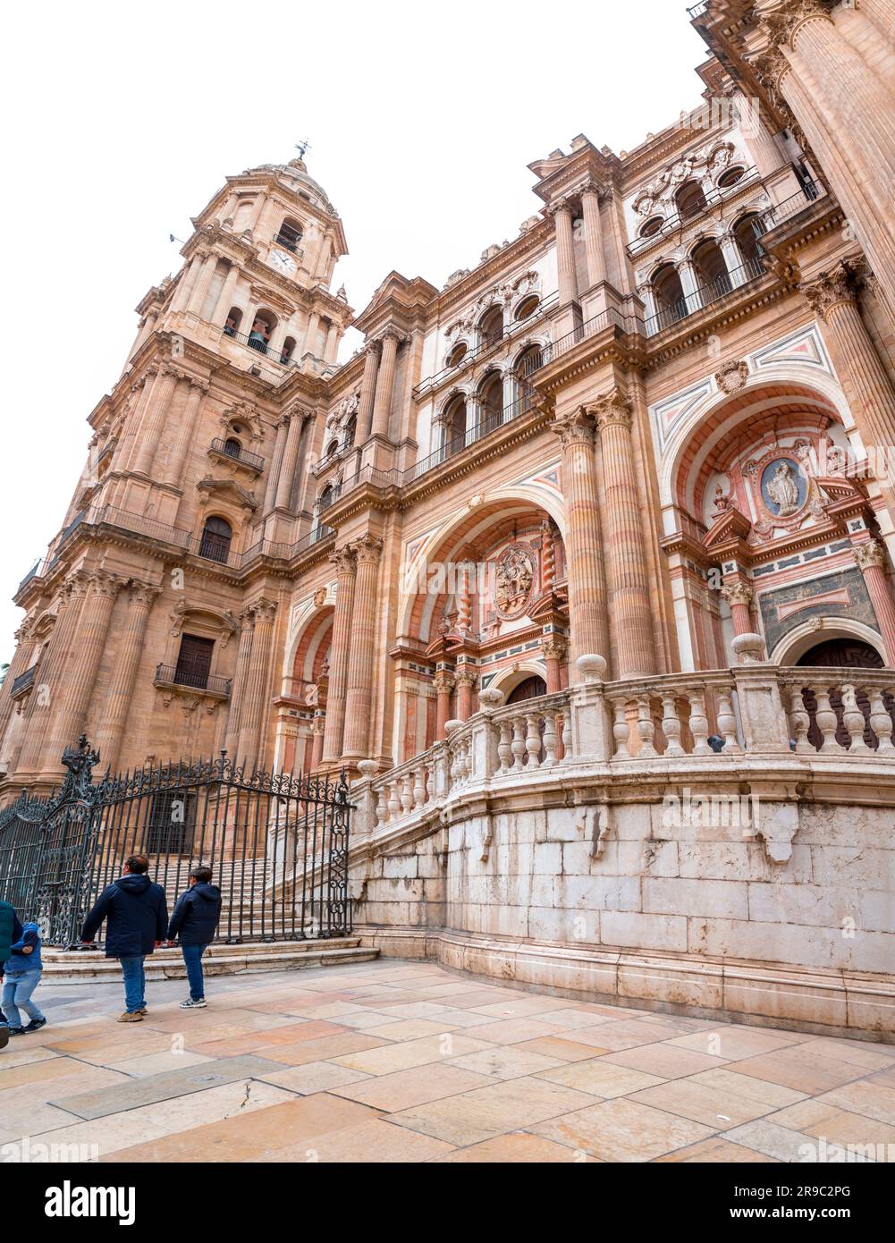 Malaga, Espagne - 27 FÉVRIER 2022 : la cathédrale de Malaga est une église catholique romaine à Malaga, Andalousie, sud de l'Espagne. Architecture de style Renaissance Banque D'Images