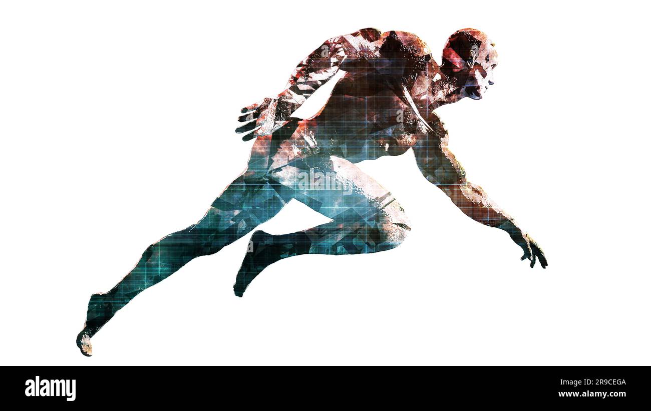 Le concept de progrès technologique et de révolution avancée Banque D'Images