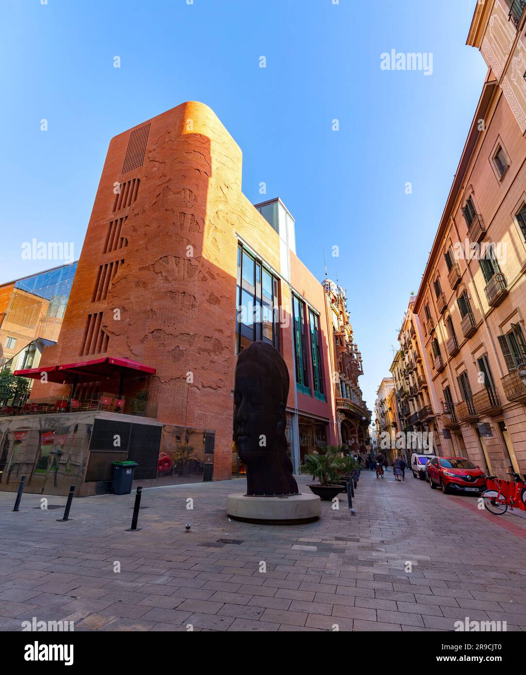 Barcelone, Espagne - 10 FÉVRIER 2022: Palau de la Musica Catalana est une salle de concert conçue dans le style moderniste catalan, construite entre 1905 et 1908. Banque D'Images