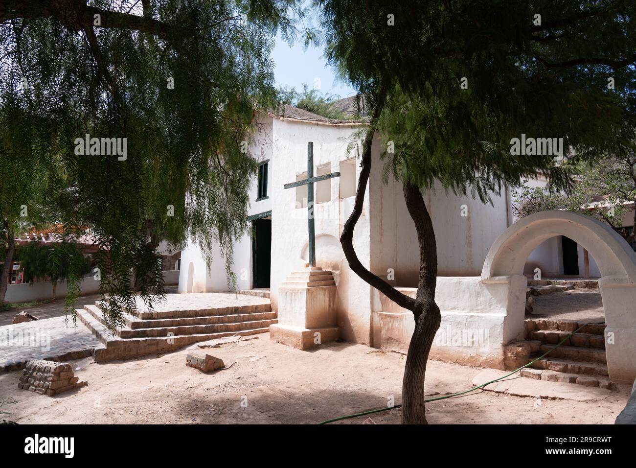 Église Santa Rosa de Lima dans le village de Purmamarca Banque D'Images