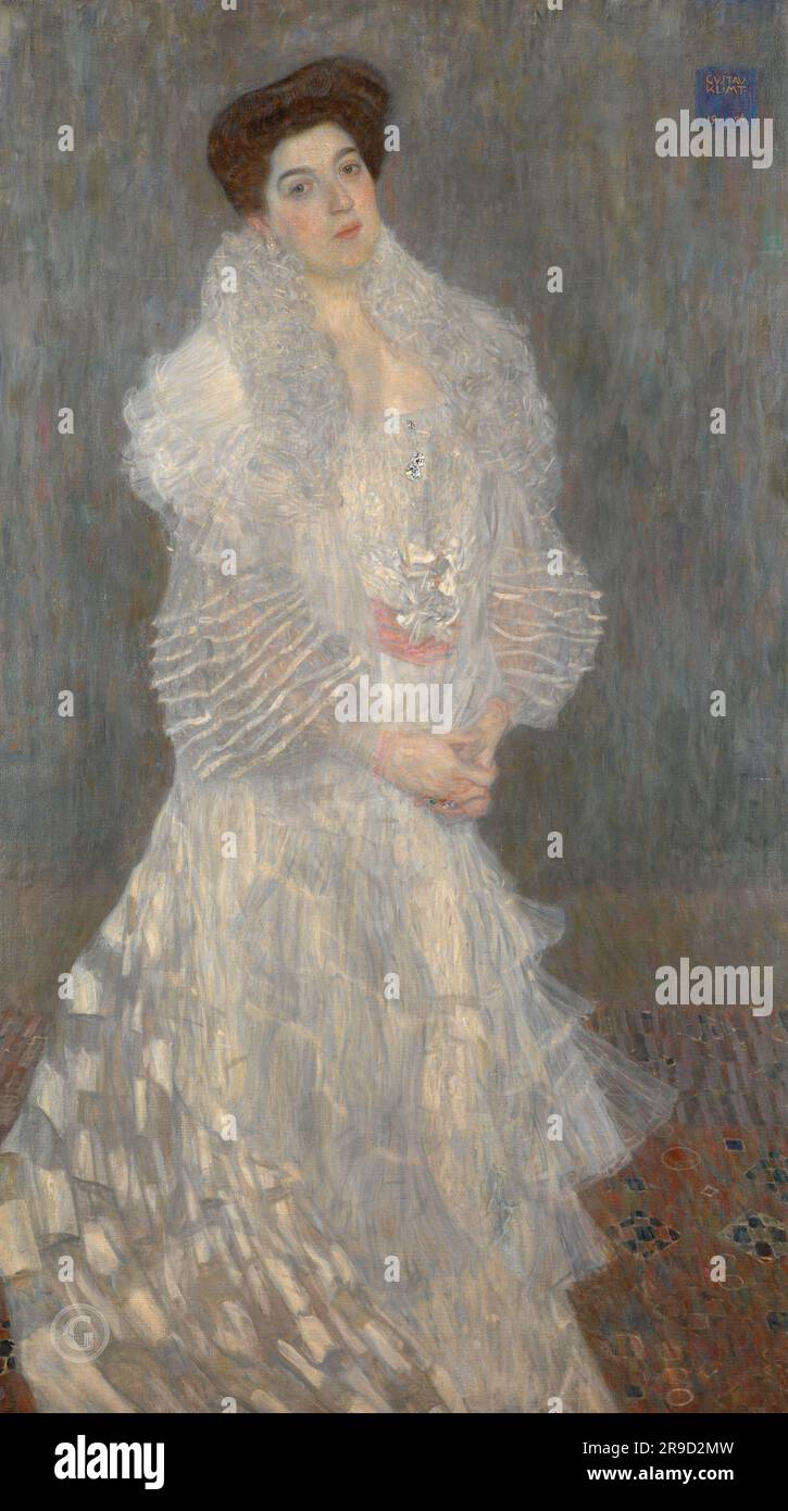 Gustav Klimt – Portrait de Hermine Gallia 1904 Banque D'Images