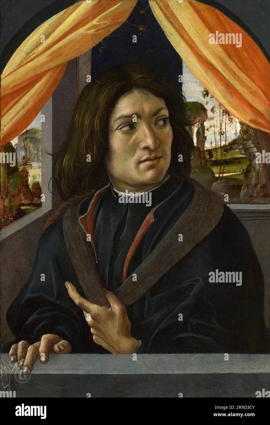 Raffaellino del Garbo - Portrait d'un homme Prz1500 Banque D'Images