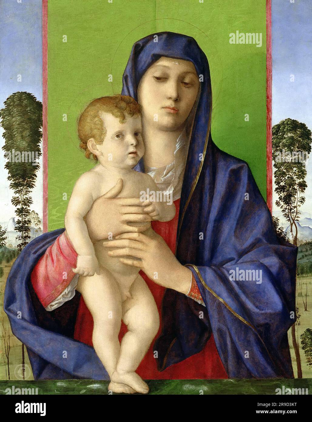 Giovanni Bellini – Madonna degli alberetti 1487. Banque D'Images