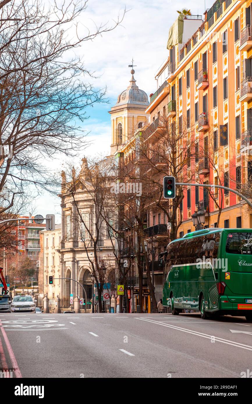 Madrid, Espagne - 16 FÉVRIER 2022 : la basilique royale de Saint François la Grande basilique de San Francisco el Grande est une église catholique romaine du Th Banque D'Images