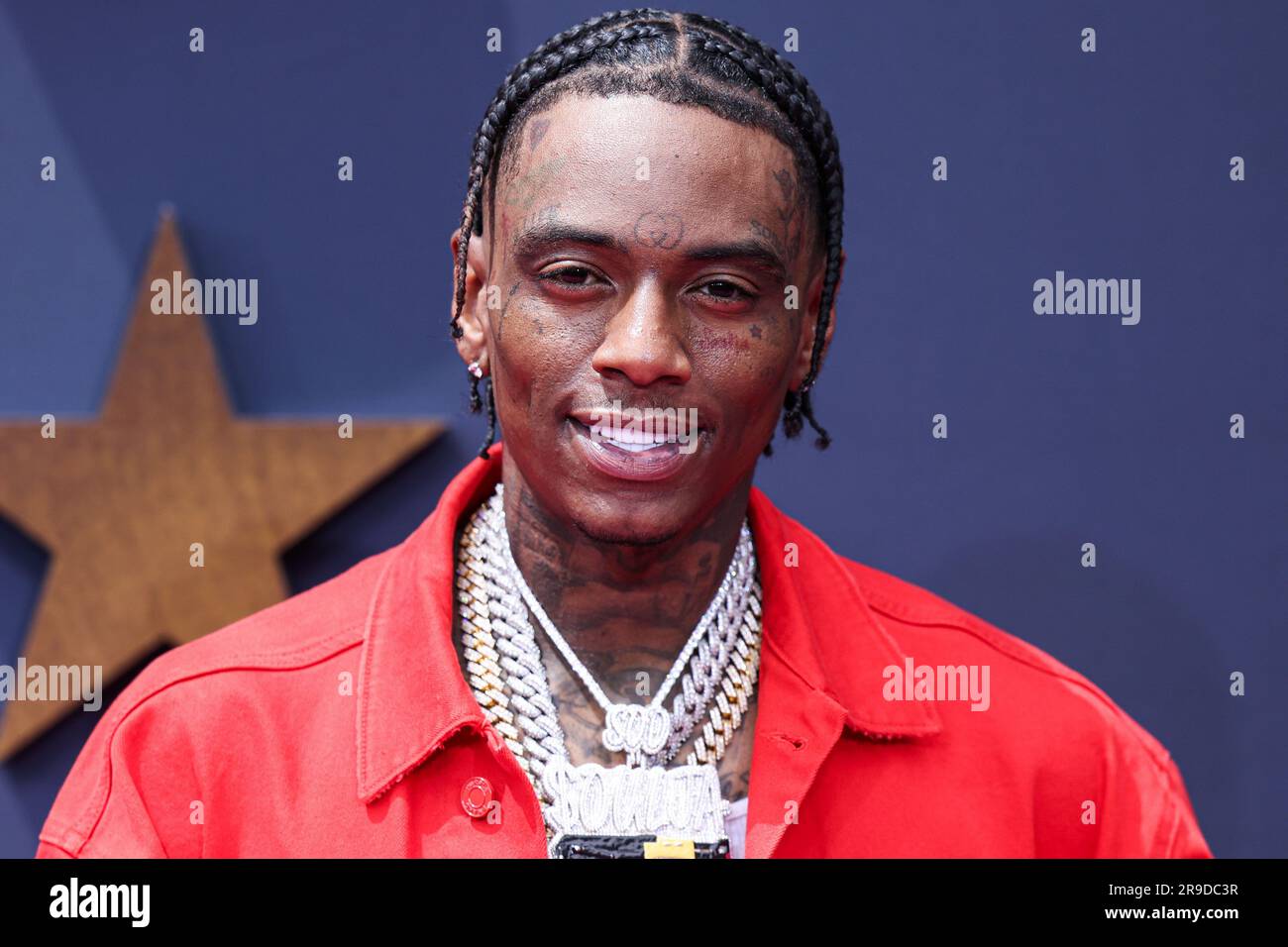 LOS ANGELES, CALIFORNIE, États-Unis - JUIN 25 : Soulja Boy arrive aux BET Awards 2023 qui se tiennent au Microsoft Theatre à L.A. Vivez sur 25 juin 2023 à Los Angeles, Californie, États-Unis. (Photo de Xavier Collin/image Press Agency) Banque D'Images