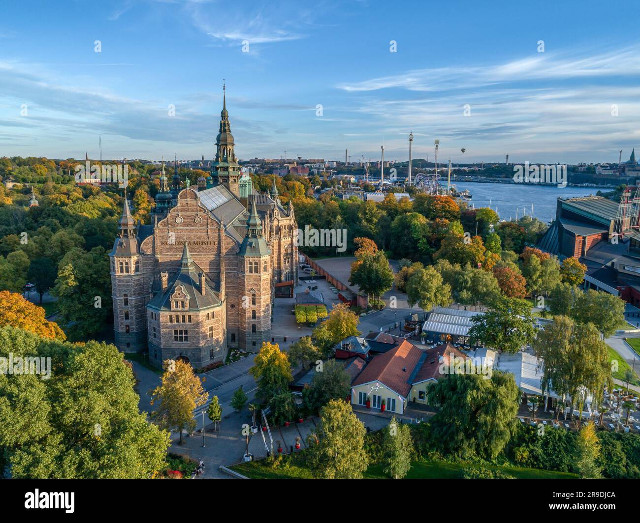 Architecture du Nordic Museum ou Nordiska museet, situé sur l'île de Djurgarden à Stockholm, Sweeden. Banque D'Images