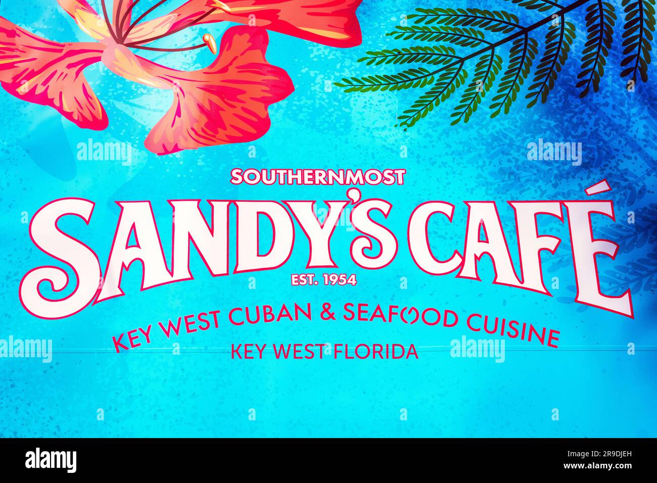 Sandys Cafe, Food Truck Key West, Floride, États-Unis Banque D'Images
