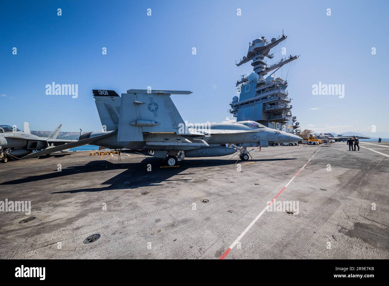 La fierté de l'American Navy, le porte-avions à propulsion nucléaire le ...