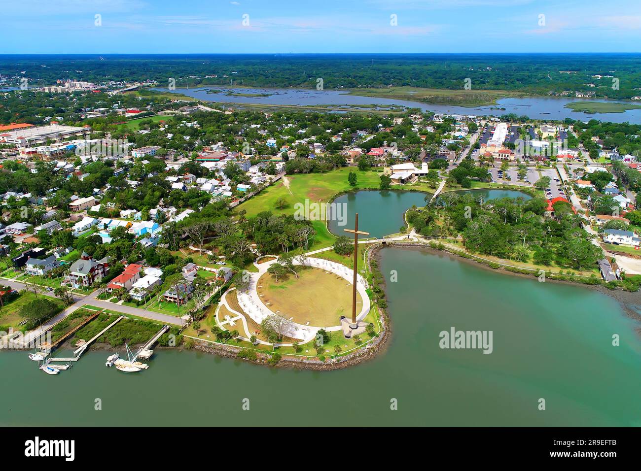 Nombre de dios nom de mission de Dieu Mission à St Augustine Floride Etats-Unis Banque D'Images