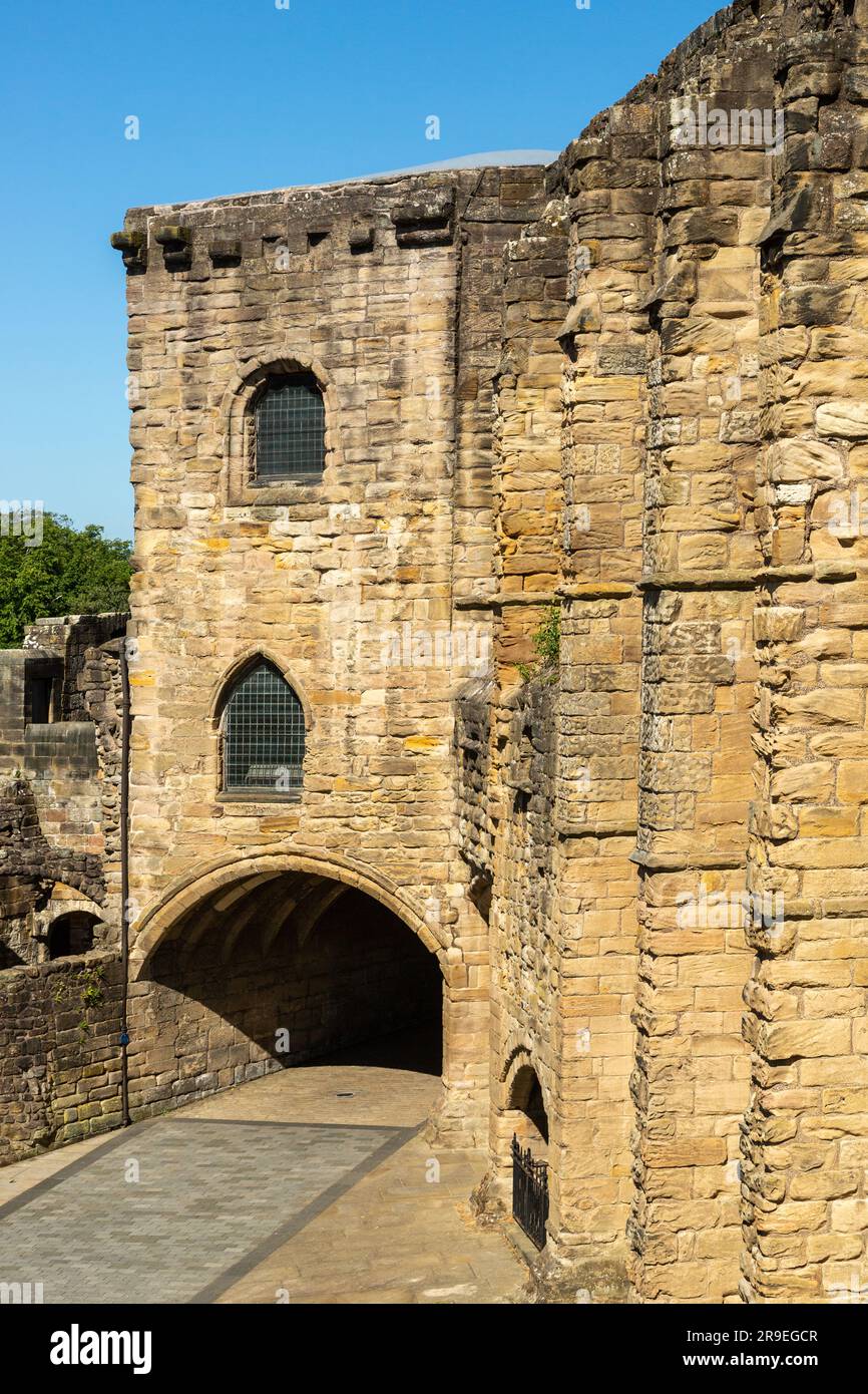 Palais de Dunfermline et vestiges d'abbaye de réfectoire, Fife, Écosse Banque D'Images