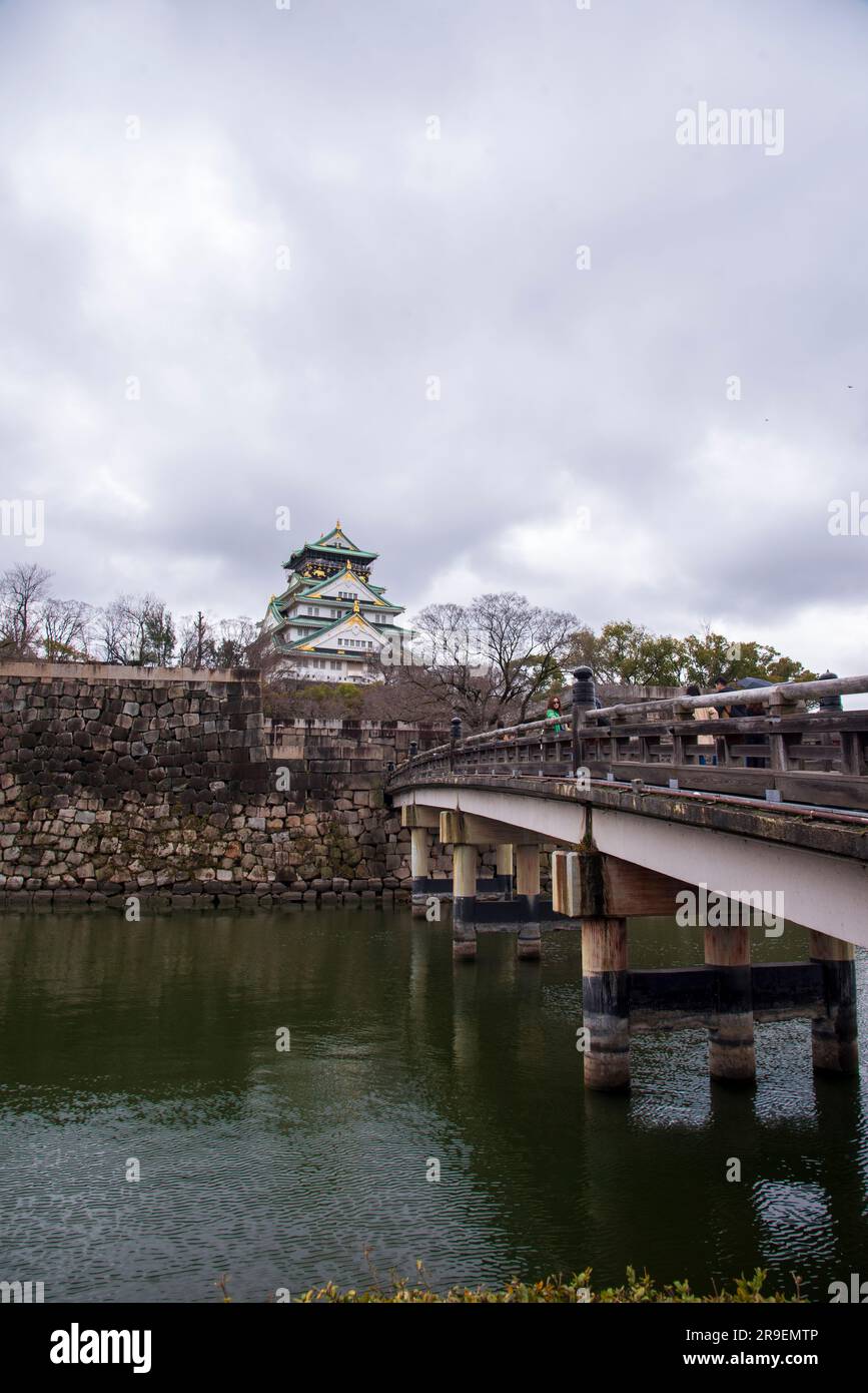 Château d'Osaka, Japon Banque D'Images