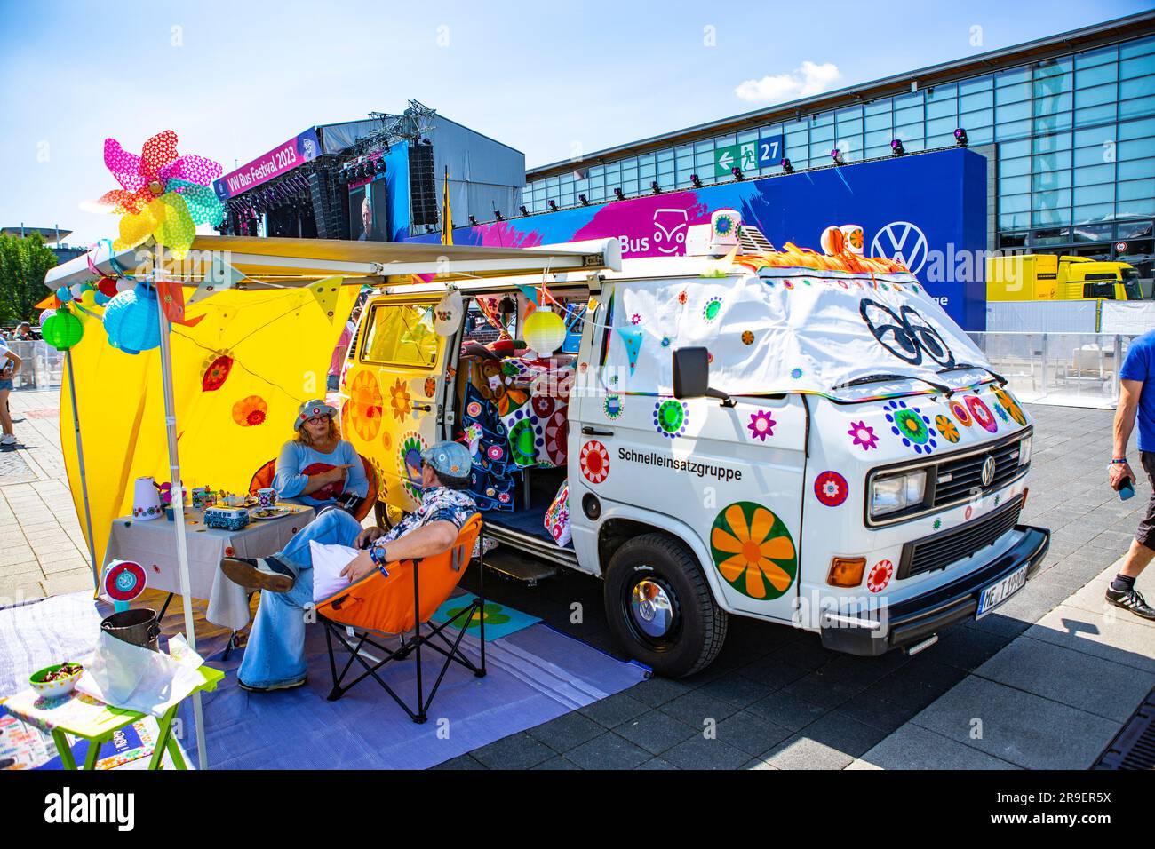 VW bus Festival 2023 Banque D'Images