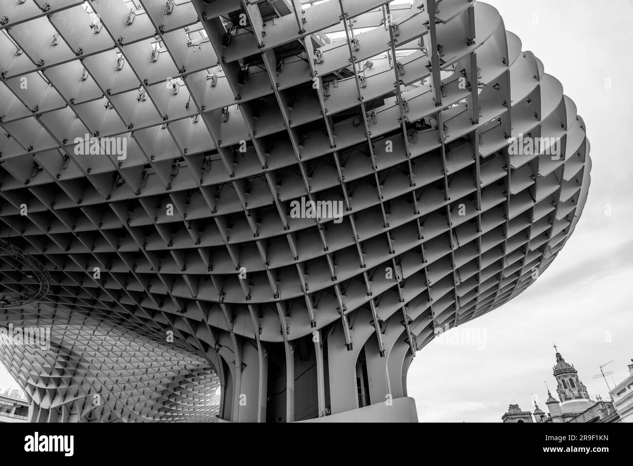 Setas de Sevilla, champignons de Séville, initialement intitulé Metropol parasol situé sur la place de la Encarnacion. Banque D'Images