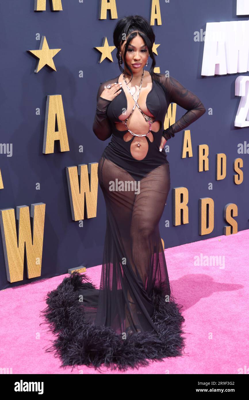 Ari Fletcher aux BET Awards 2023 qui ont eu lieu au Microsoft Theatre dimanche, 25 juin 2023, à Los Angeles, Californie. (Photo par crash/imageSPACE)/Sipa USA crédit: SIPA USA/Alay Live News Banque D'Images