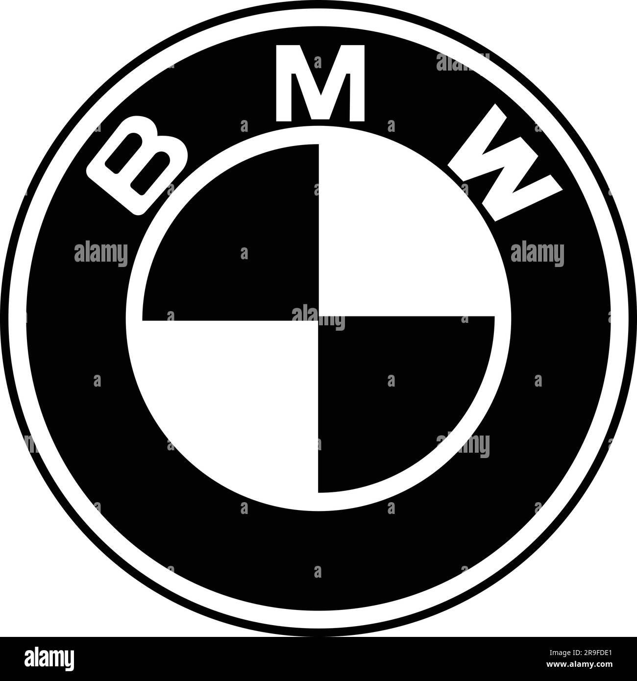 Bmw logo Banque d'images noir et blanc - Alamy