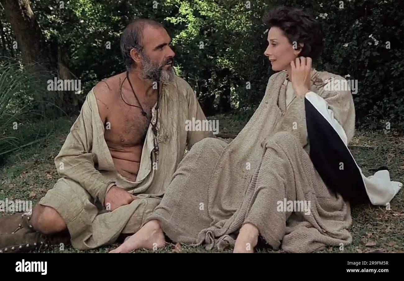 ROBIN ET MARIAN 1976 Columbia Pictures film avec Audrey Hepburn et Sean Connery, Banque D'Images