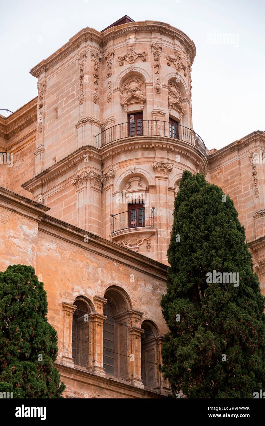 La cathédrale de Malaga est une église catholique romaine à Malaga, Andalousie, sud de l'Espagne. Architecture de style Renaissance avec détails baroques. Banque D'Images La cathédrale de Malaga est une église catholique romaine à Malaga, Andalousie, sud de l'Espagne. Architecture de style Renaissance avec détails baroques. Banque D'Images