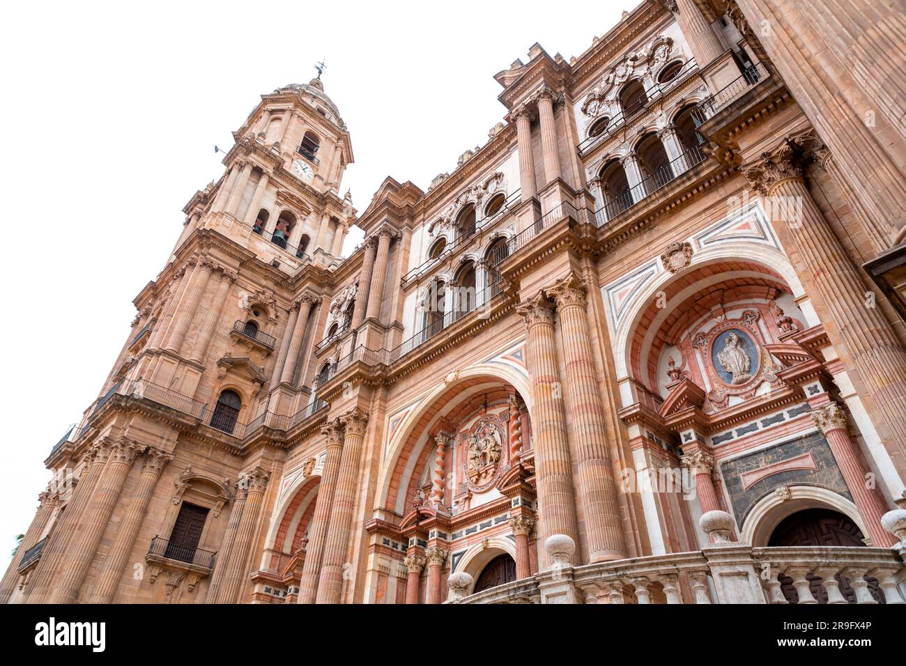 La cathédrale de Malaga est une église catholique romaine à Malaga, Andalousie, sud de l'Espagne. Architecture de style Renaissance avec détails baroques. Banque D'Images La cathédrale de Malaga est une église catholique romaine à Malaga, Andalousie, sud de l'Espagne. Architecture de style Renaissance avec détails baroques. Banque D'Images