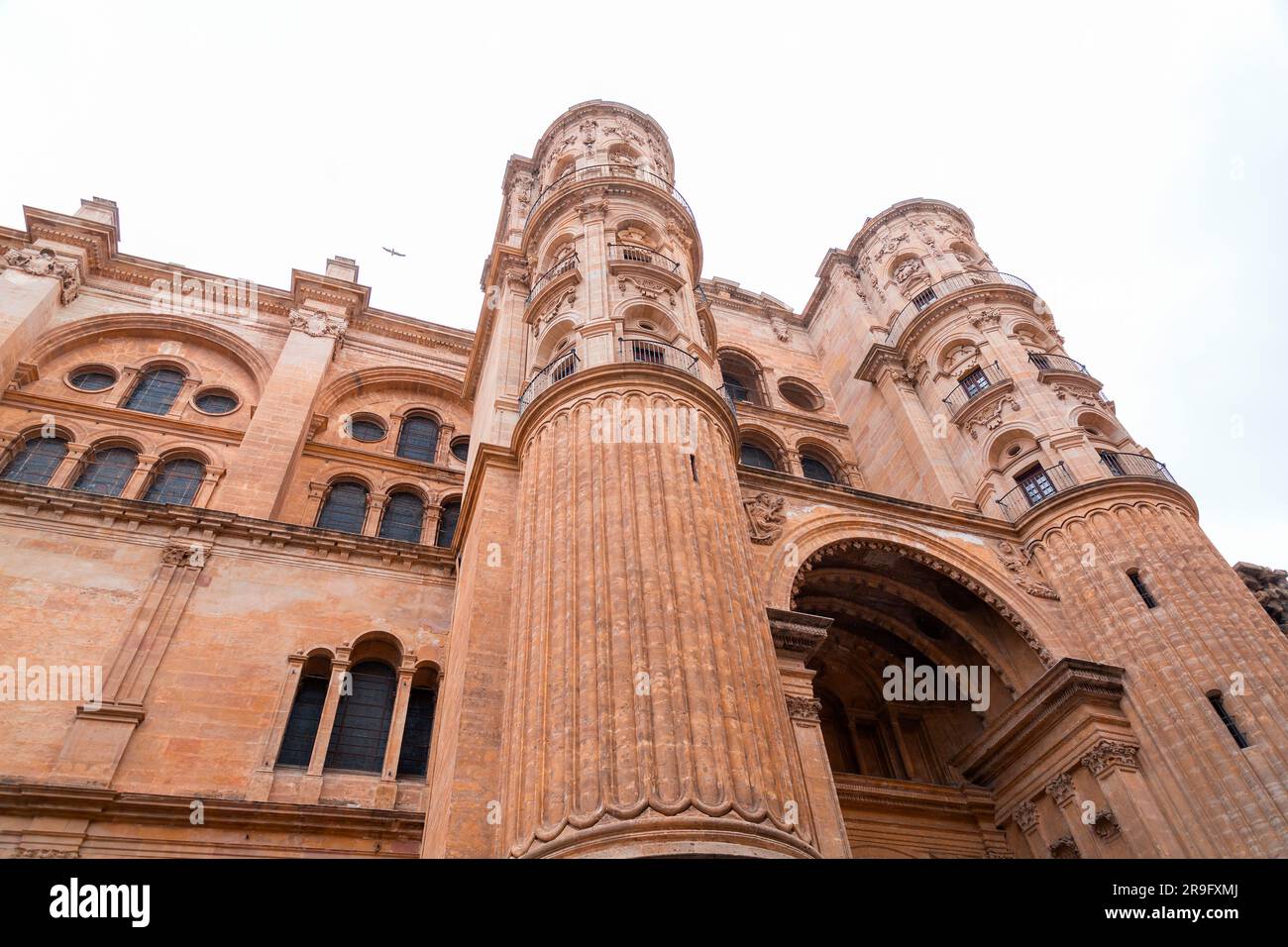 La cathédrale de Malaga est une église catholique romaine à Malaga, Andalousie, sud de l'Espagne. Architecture de style Renaissance avec détails baroques. Banque D'Images La cathédrale de Malaga est une église catholique romaine à Malaga, Andalousie, sud de l'Espagne. Architecture de style Renaissance avec détails baroques. Banque D'Images