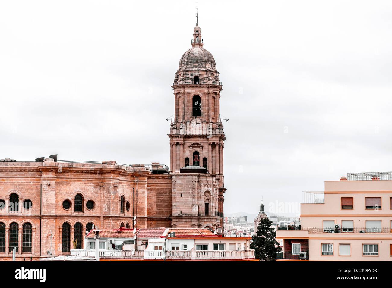La cathédrale de Malaga est une église catholique romaine à Malaga, Andalousie, sud de l'Espagne. Architecture de style Renaissance avec détails baroques. Banque D'Images La cathédrale de Malaga est une église catholique romaine à Malaga, Andalousie, sud de l'Espagne. Architecture de style Renaissance avec détails baroques. Banque D'Images