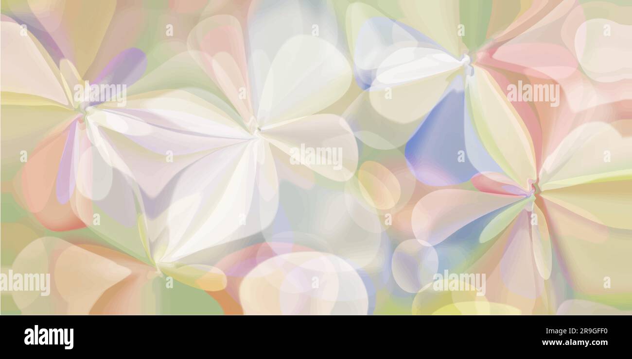 Motif floral arrière-plan abstrait Illustration vectorielle horizontale Illustration de Vecteur