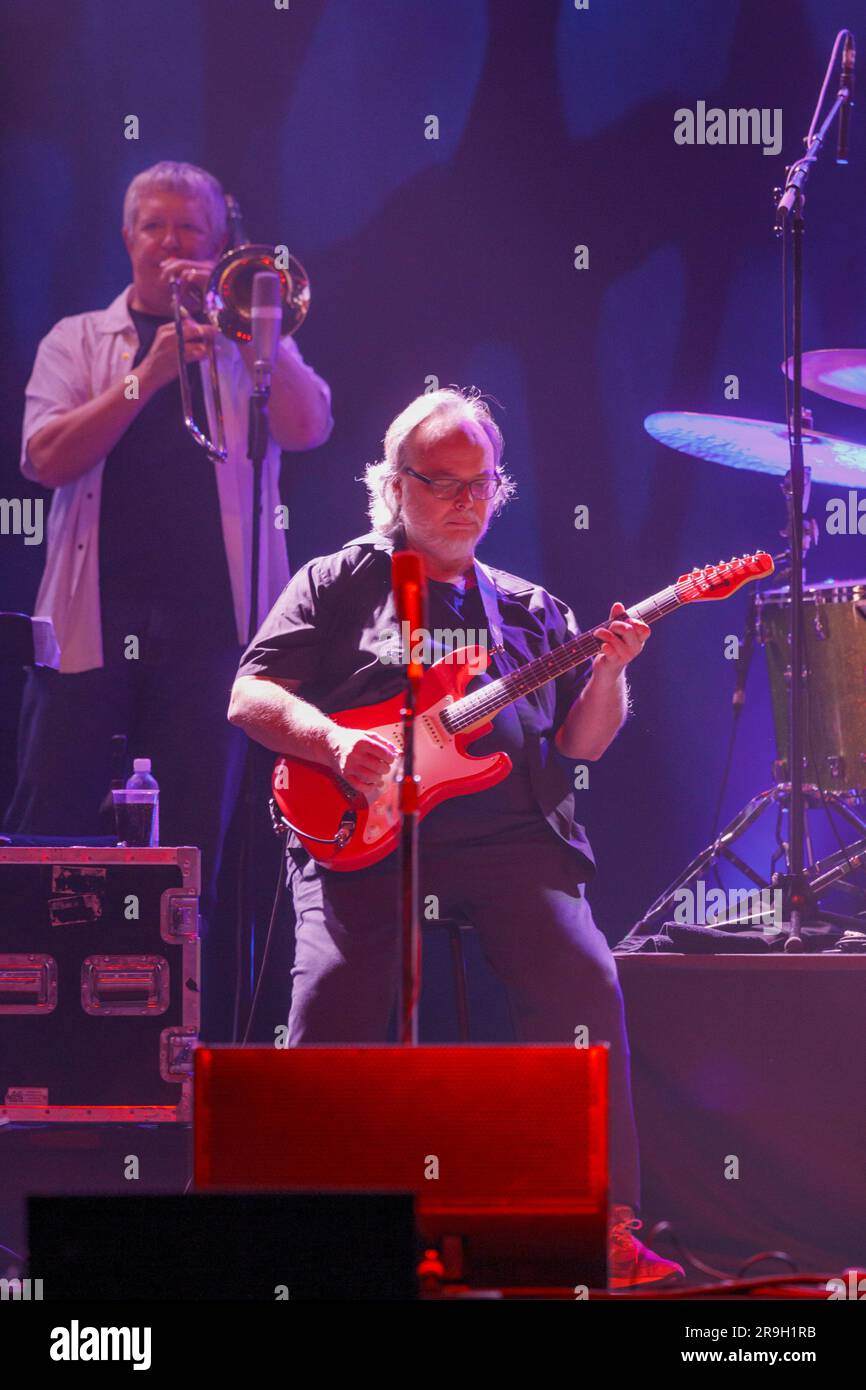 Walter Becker de Jazz Rock Icons célèbre Dan en concert, Vector Arena, Auckland, Nouvelle-Zélande Banque D'Images