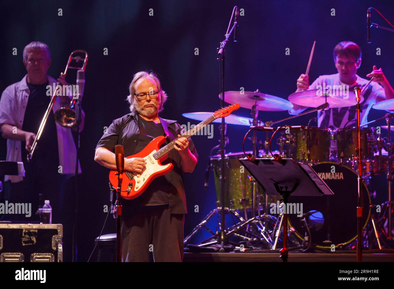 Walter Becker de Jazz Rock Icons célèbre Dan en concert, Vector Arena, Auckland, Nouvelle-Zélande Banque D'Images