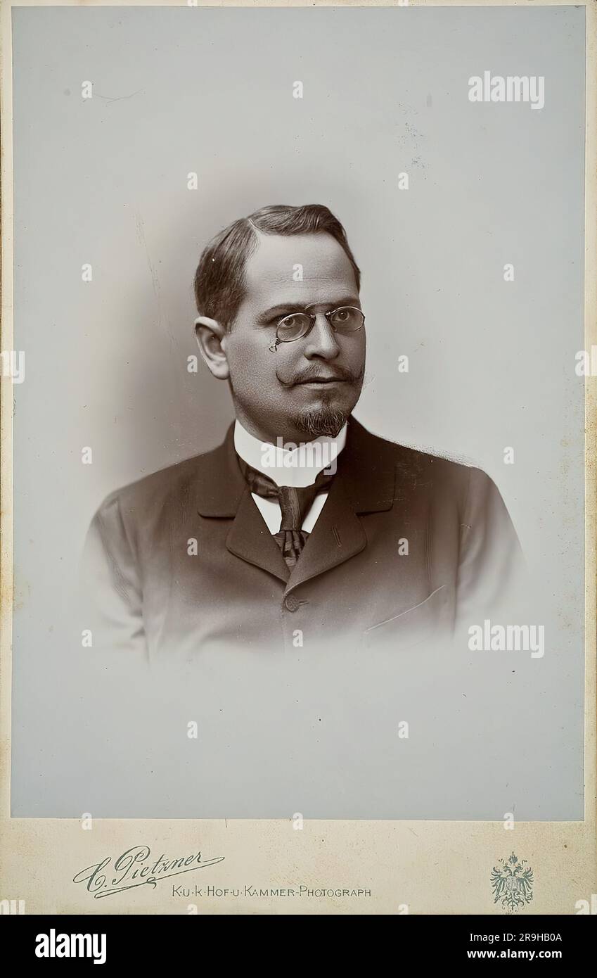 Alois Riegl (Linz, 14 janvier 1858 - Vienne, 17 juin 1905) était un important historien d'art autrichien, appartenant à l'École viennoise d'histoire de l'art. Banque D'Images