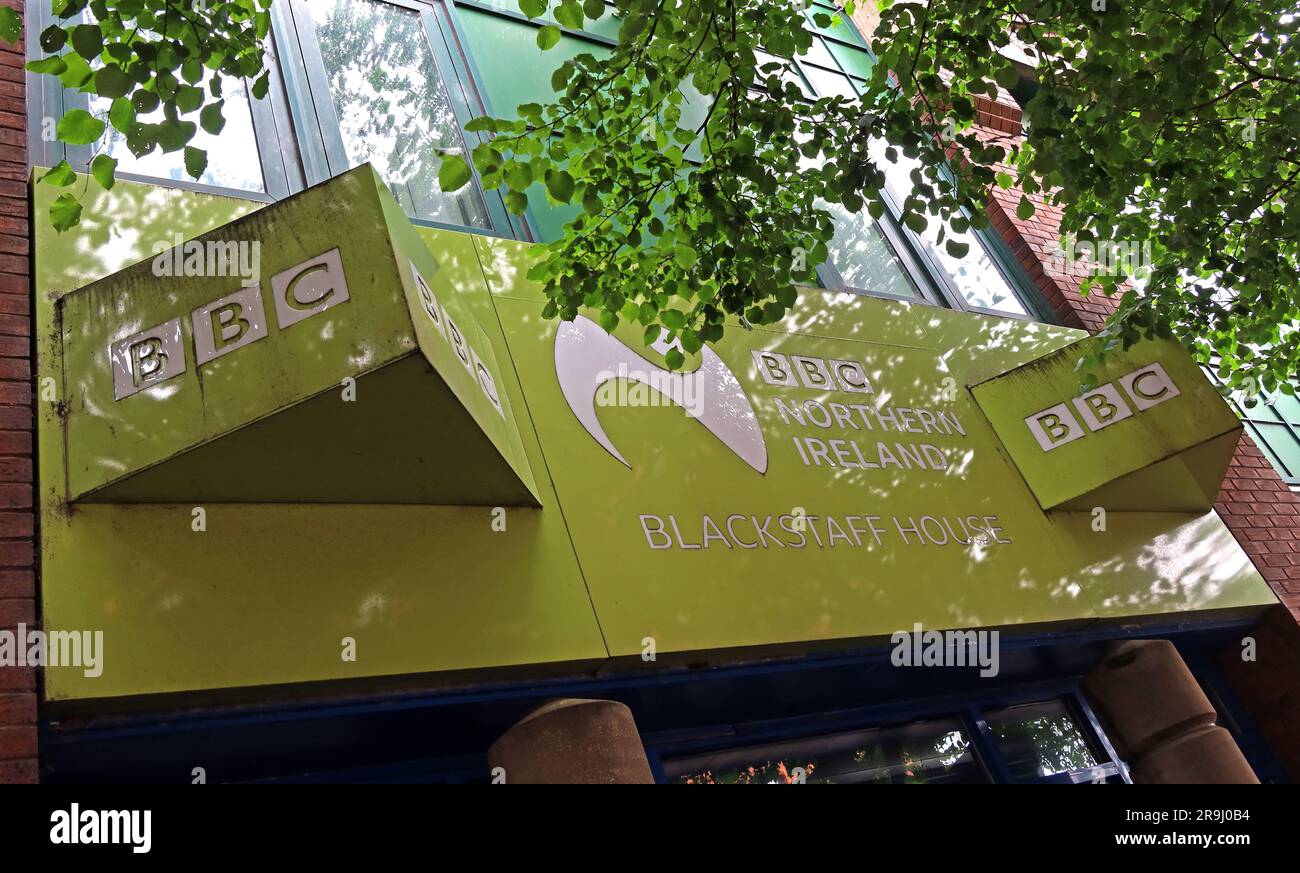 BBC ni - Irlande du Nord, Blackstaff House, 62-66 Great Victoria St, Belfast, County Antrim, Irlande du Nord, Royaume-Uni, BT2 7BB Banque D'Images