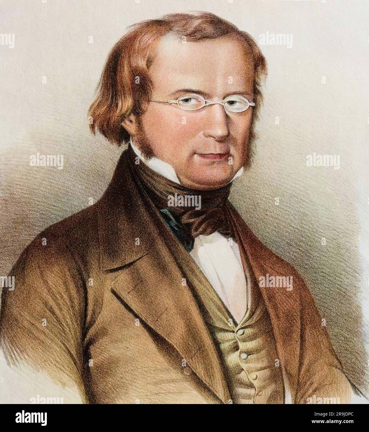 'Portrait du philosophie et homme politique terrestre Vincenzo Gioberti (1801-1852)' Banque D'Images