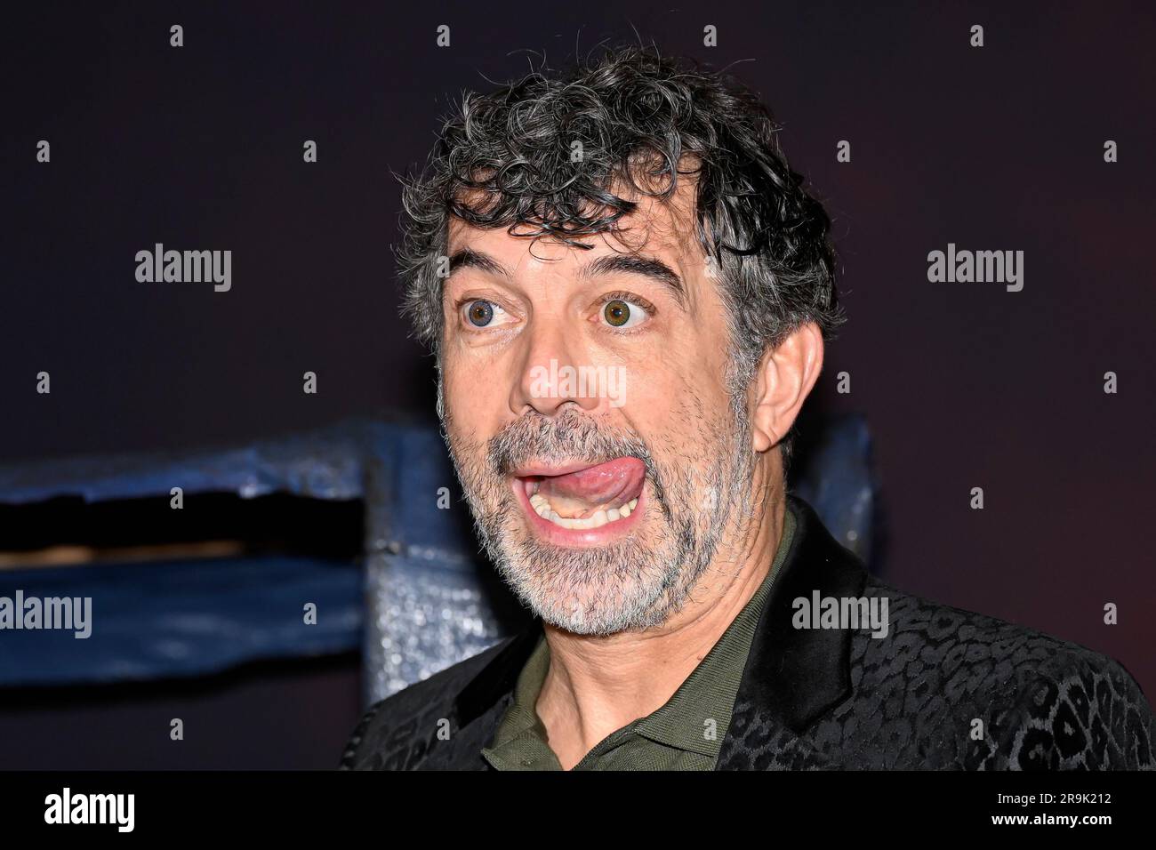 Paris, France. 26th juin 2023. Stephane Plaza participe à la première « Indiana Jones et le cadran du destin » au Grand Rex sur 26 juin 2023 à Paris, France. Crédit : Victor Joly/Alamy Live News Banque D'Images