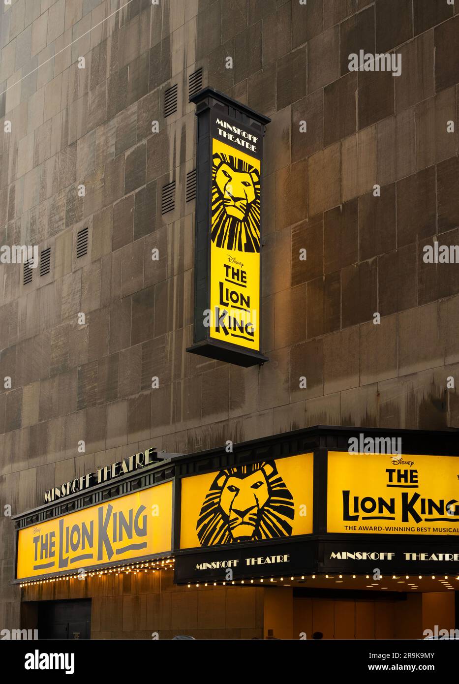 Le Roi Lion sur Broadway au théâtre Minskoff à Manhattan NYC Banque D'Images