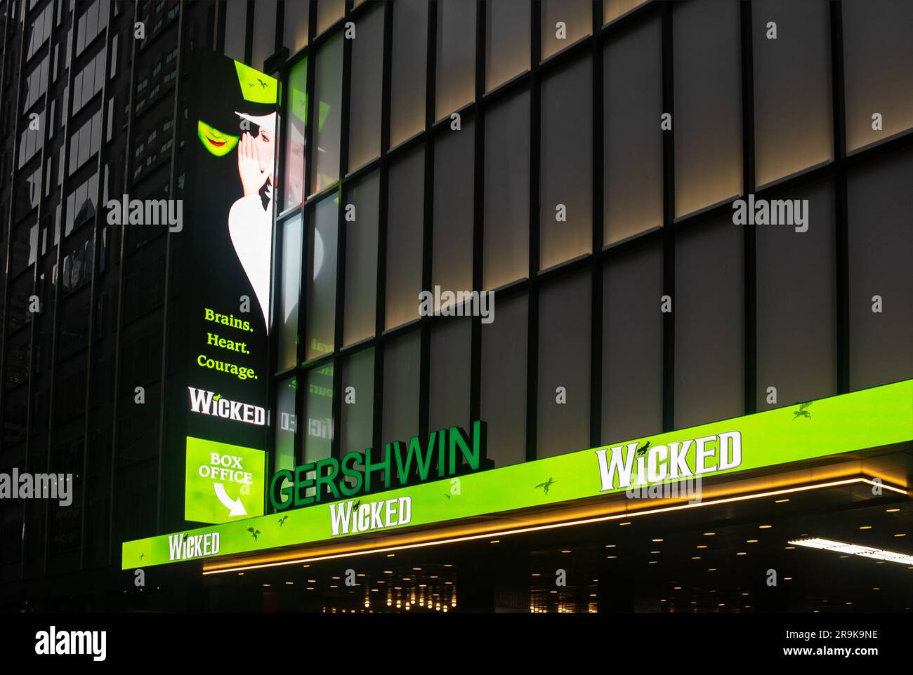 Wicked la comédie musicale au Gershwin Theatre à Manhattan NYC Banque D'Images