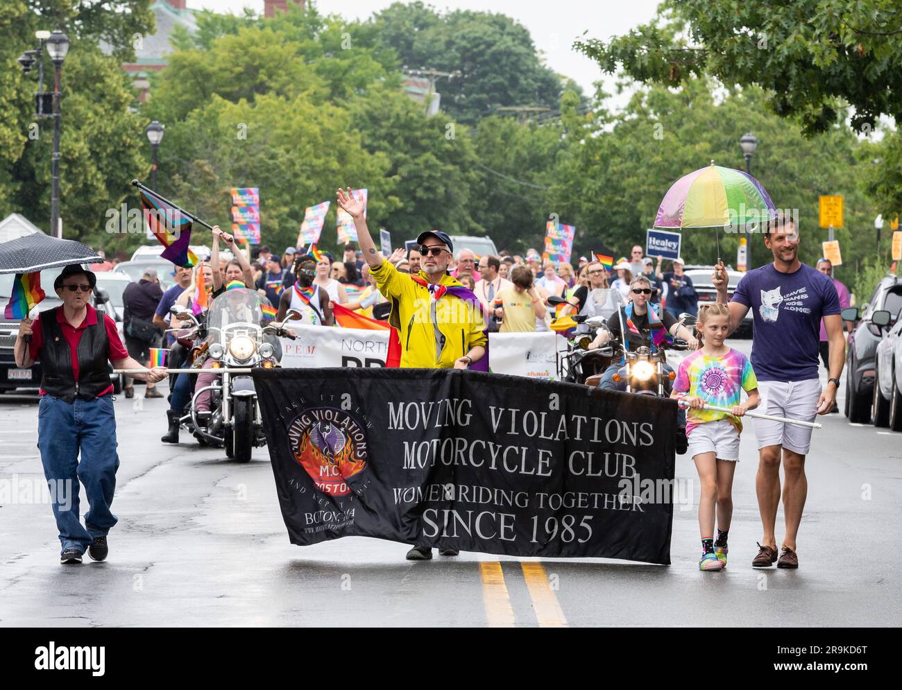 24 juin 2023. Salem, Massachusetts. 2023 North Shore Pride Parade