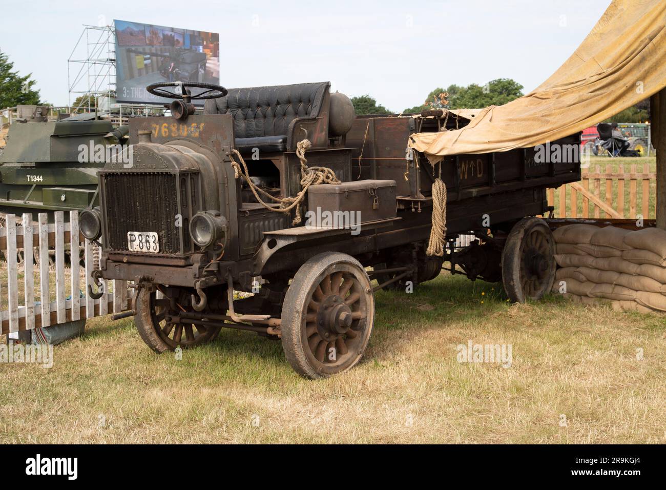 Camion militaire modèle B FWD WW I. Tankfest 23, Bovington, Royaume-Uni Banque D'Images