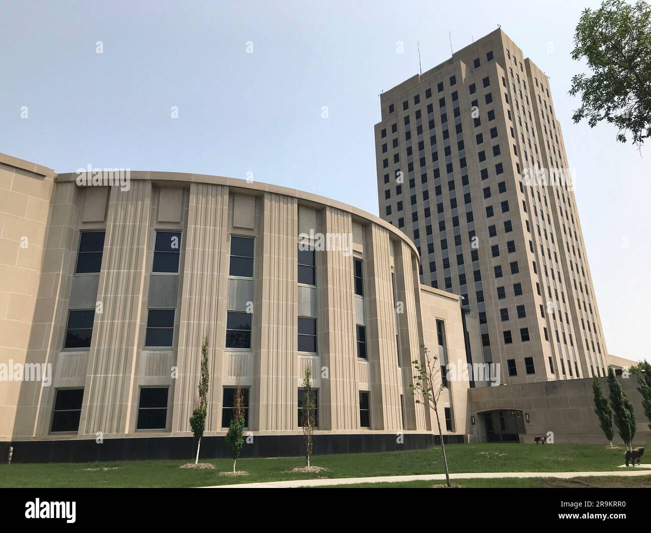 FILE The North Dakota House chamber and Capitol tower stand in