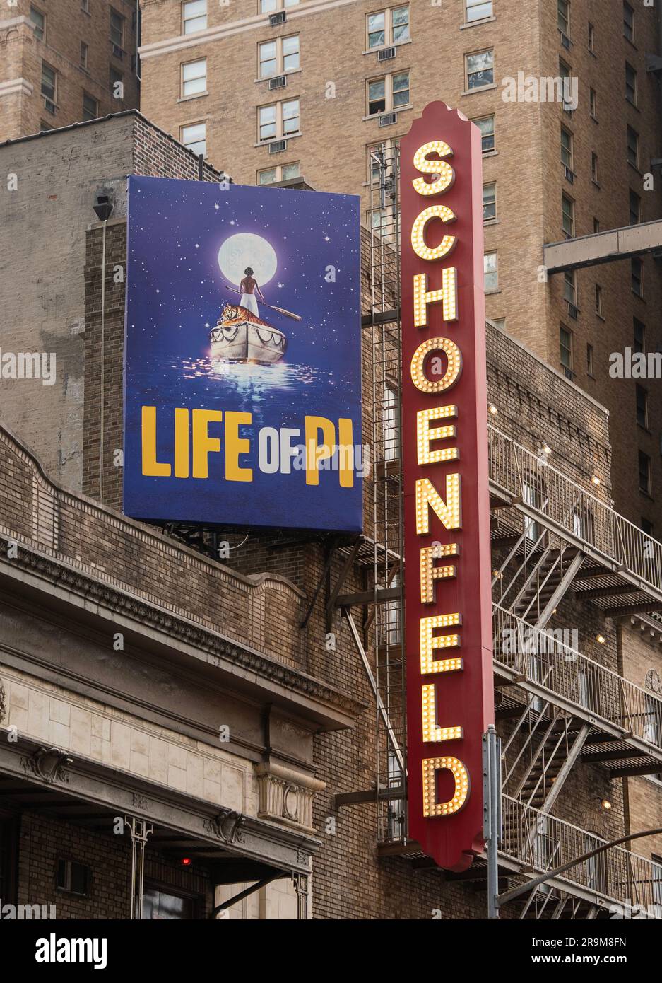 Life of Pi joue au théâtre Schoenfeld sur Broadway à Manhattan NYC Banque D'Images