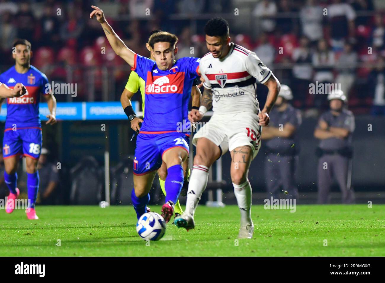 São Paulo (SP), 27/06/2023 - Futebol/SÃO PAULO-TIGRE (ARG) - Luciano do São Paulo - match entre São Paulo x Tigre (ARG), valable pour la sixième partie de la scène de groupe, de la Copa Sudamericana, tenue au stade de Morumbi, zone sud de São Paulo, dans la nuit de ce mardi 27. Banque D'Images