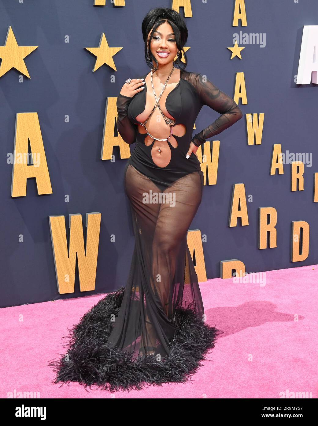 25 juin 2023, Los Angeles, Californie, États-Unis: Ari Fletcher assiste aux BET Awards 2023. (Credit image: © Billy Bennight/ZUMA Press Wire) USAGE ÉDITORIAL SEULEMENT! Non destiné À un usage commercial ! Banque D'Images