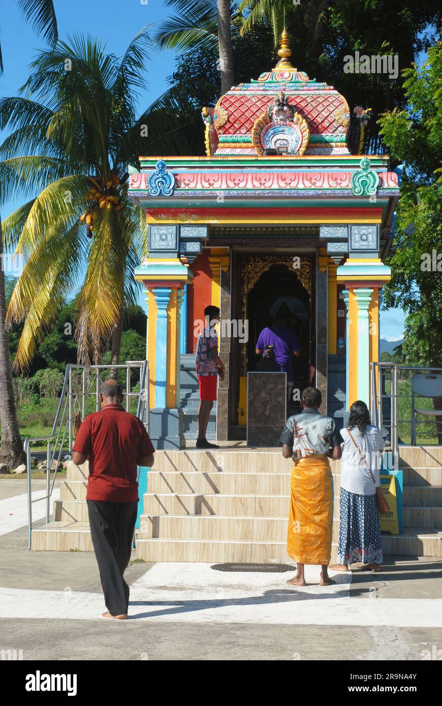 Sri Siva Subramaniya Hindu Temple, Nadi, Viti Levu, Fidji. Banque D'Images