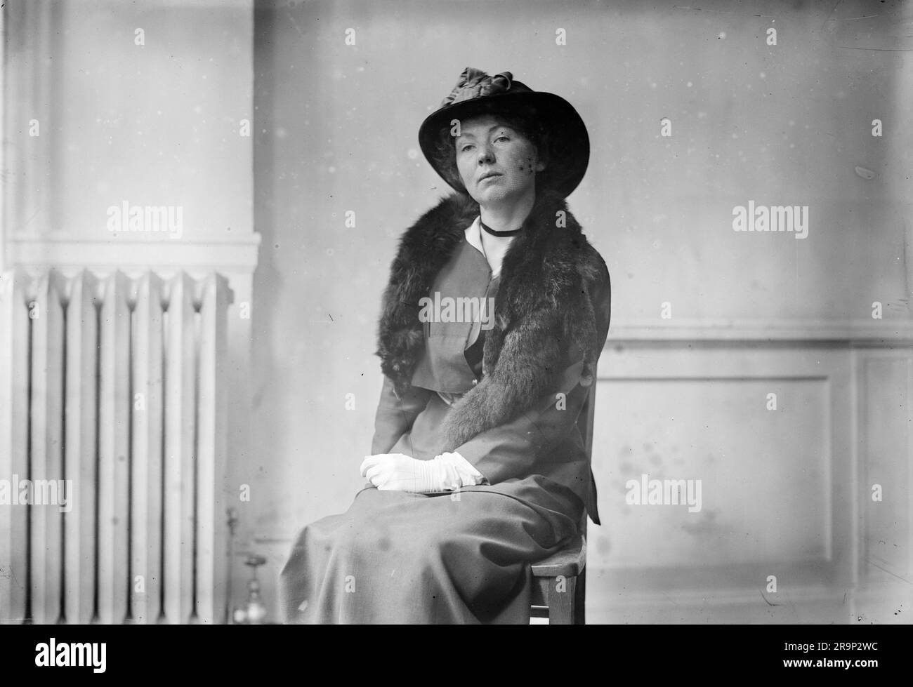 Un portrait de Dame Christabel Harriette Pankhurst suffragiste Banque D'Images