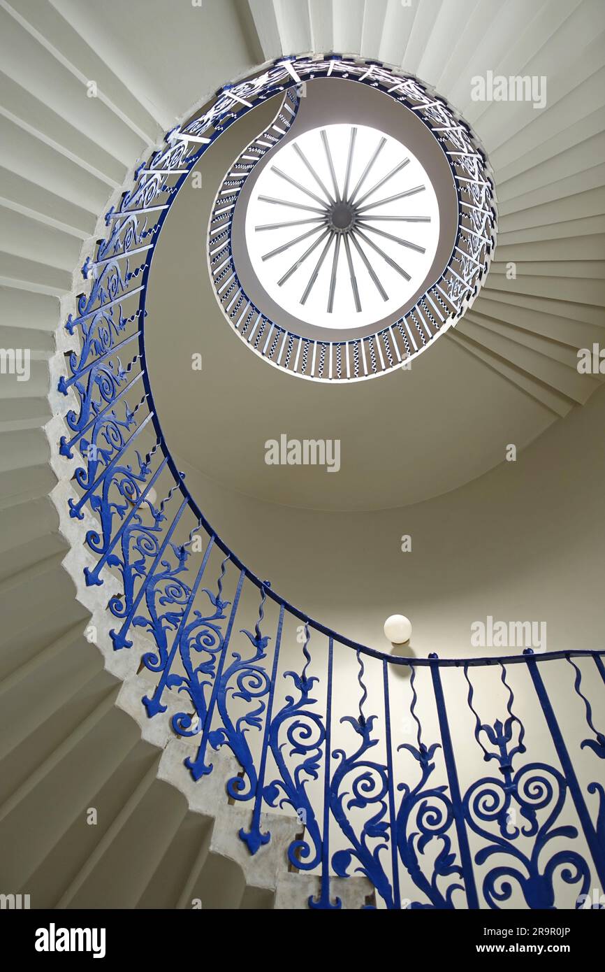 Tulipe, escalier, Queen's House, Greenwich, Londres Banque D'Images