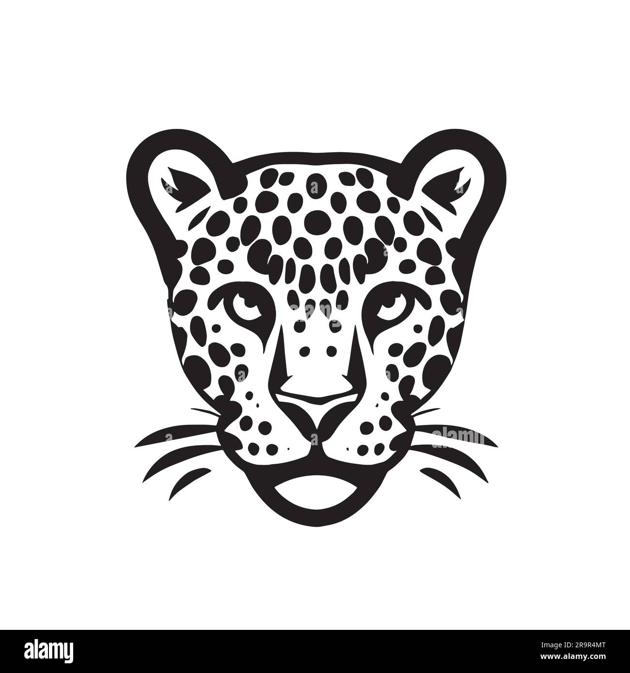 illustration du logo jaguar sur fond blanc Illustration de Vecteur