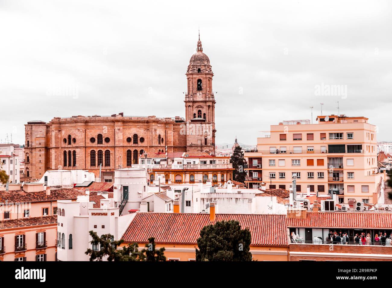 Malaga, Espagne - 27 FÉVRIER 2022 : la cathédrale de Malaga est une église catholique romaine à Malaga, Andalousie, sud de l'Espagne. Architecture de style Renaissance Banque D'Images