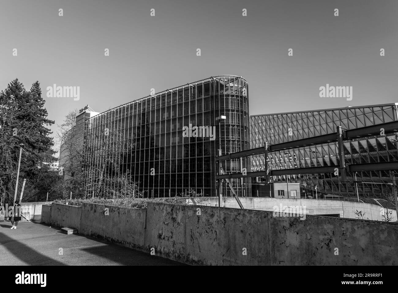 Genève, Suisse - 25 mars 2022 : le bâtiment de l'Organisation météorologique mondiale à Genève, Suisse. Banque D'Images