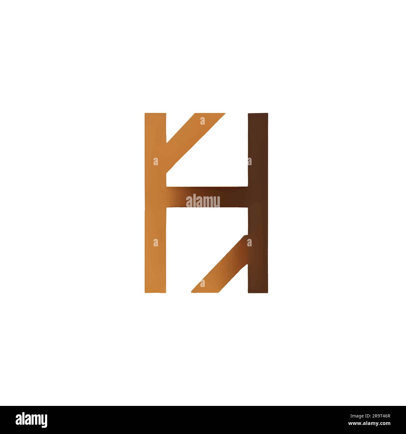 illustration du logo de la lettre h sur fond blanc Illustration de Vecteur